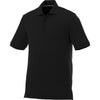 Elevate Men's Black Crandall Short Sleeve Polo
