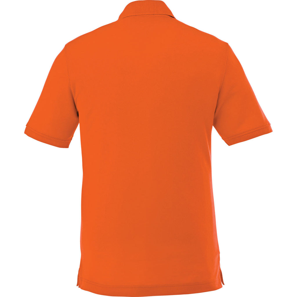 Elevate Men's Orange Crandall Short Sleeve Polo