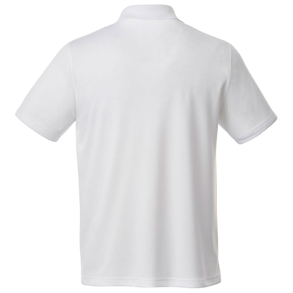 Elevate Men's White Otis Short Sleeve Polo