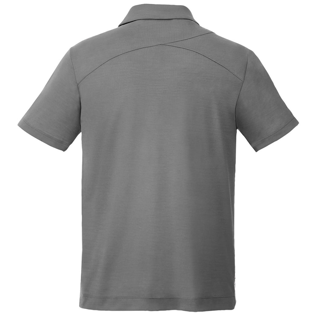 Elevate Men's Steel Grey Amos Eco Short Sleeve Polo