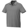 Elevate Men's Steel Grey Amos Eco Short Sleeve Polo