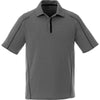 Elevate Men's Heather Dark Charcoal Macta Short Sleeve Polo