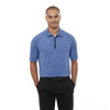 Elevate Men's New Royal Heather Macta Short Sleeve Polo