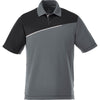 Elevate Men's Steel Grey Prater Short Sleeve Polo