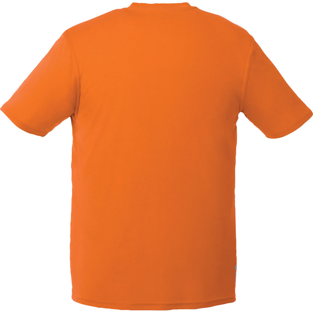 Elevate Men's Orange Omi Short Sleeve Tech T-Shirt