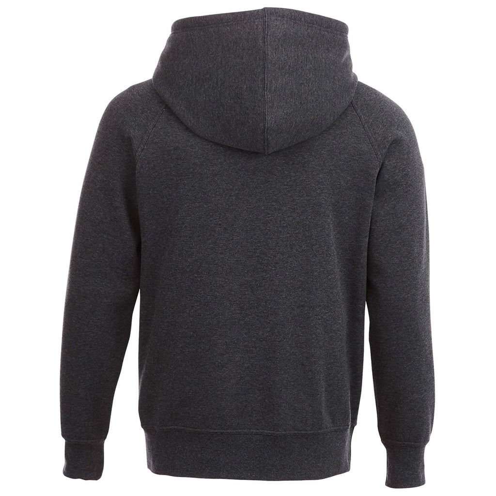 Elevate Men's Heather Dark Charcoal Dayton Fleece Hoody