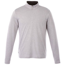 Elevate Men's Heather Grey Stratton Knit Quarter Zip