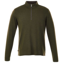 Elevate Men's Loden Heather Stratton Knit Quarter Zip