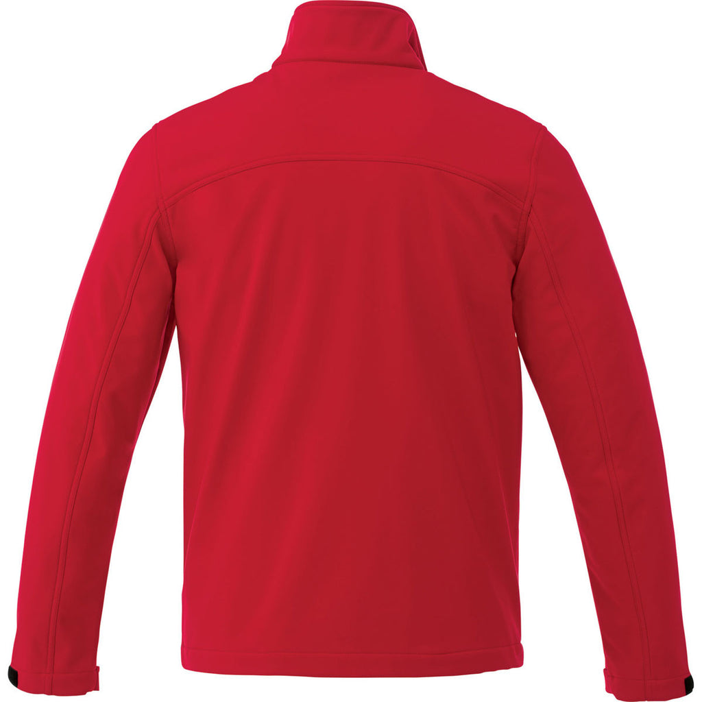 Elevate Men's Team Red Maxon Softshell Jacket