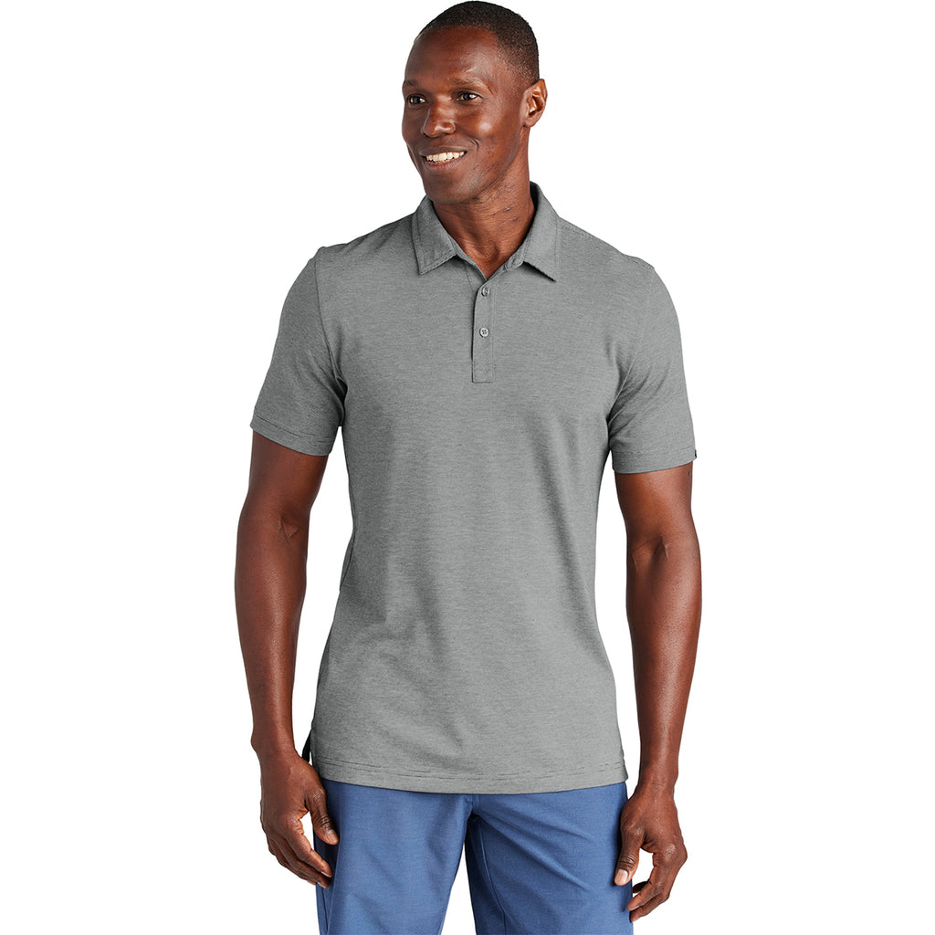 TravisMathew Men's Dark Grey Heather Sunnyvale Polo