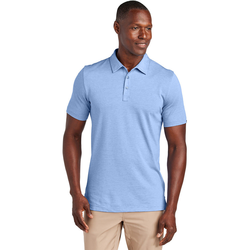 TravisMathew Men's Strong Blue Heather Sunnyvale Polo