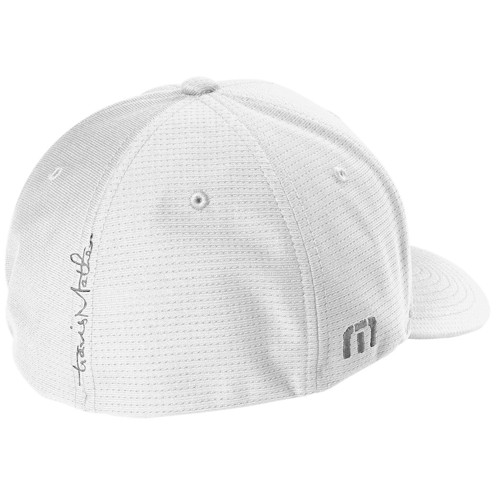 TravisMathew Men's White Rad Flexback Cap