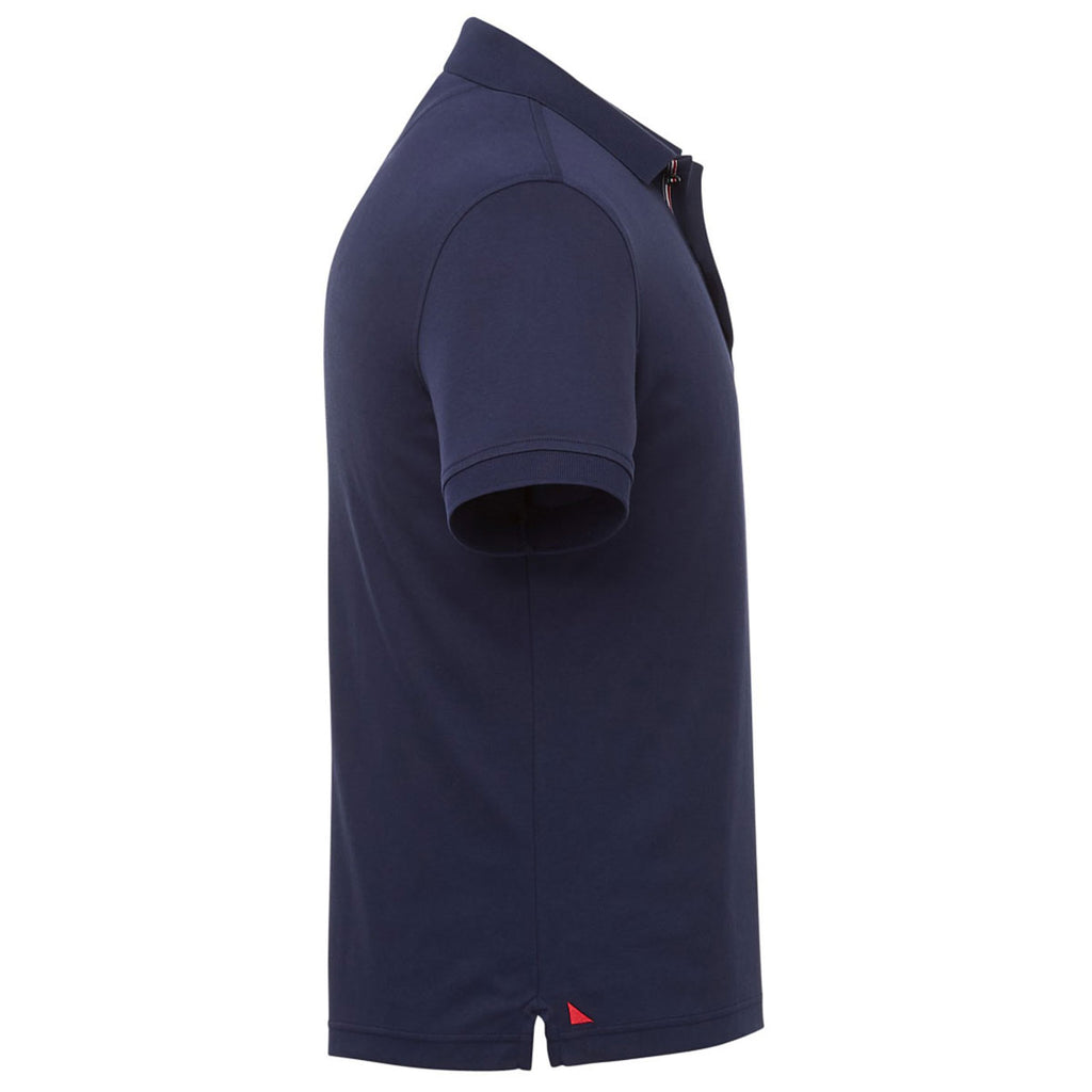 UNTUCKit Men's Navy Damaschino Short Sleeve Polo
