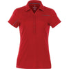 Elevate Women's Team Red/Steel Grey Wilcox Short Sleeve Polo