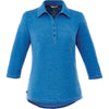 Elevate Women's Olympic Blue Tipton 3/4 Sleeve Polo