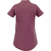 Elevate Women's Maroon Heather Concord Short Sleeve Polo