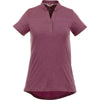 Elevate Women's Maroon Heather Concord Short Sleeve Polo