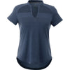 Elevate Women's Indigo Heather Antero Short Sleeve Polo