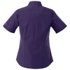 Elevate Women's Dark Plum Colter Short Sleeve Shirt