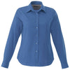 Elevate Women's Blue Wilshire Long Sleeve Shirt