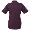 Elevate Women's Dark Plum Stirling Short Sleeve Shirt