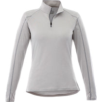 Elevate Women's Silver Heather Taza Knit Quarter Zip