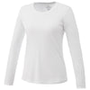 Elevate Women's White Parima Long Sleeve Tech Tee