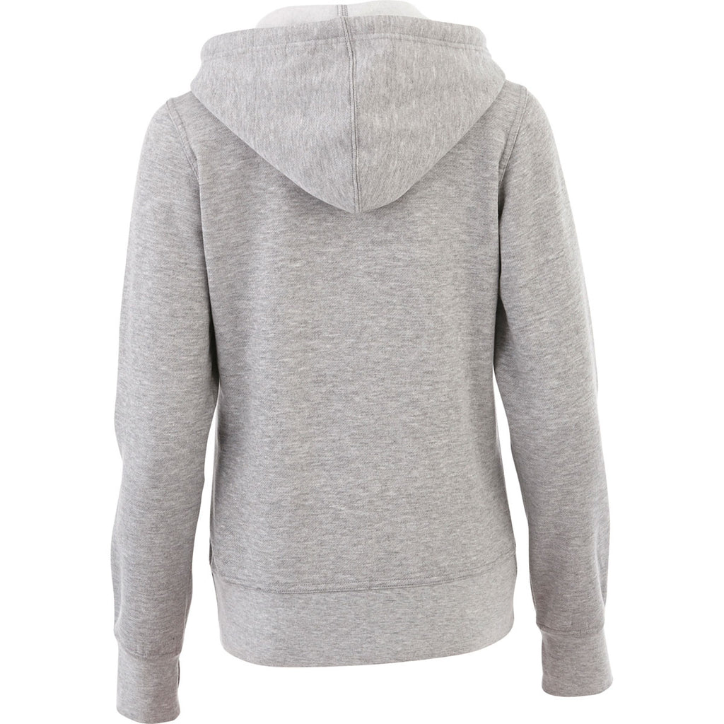 Elevate Women's Heather Grey Cypress Fleece Zip Hoody