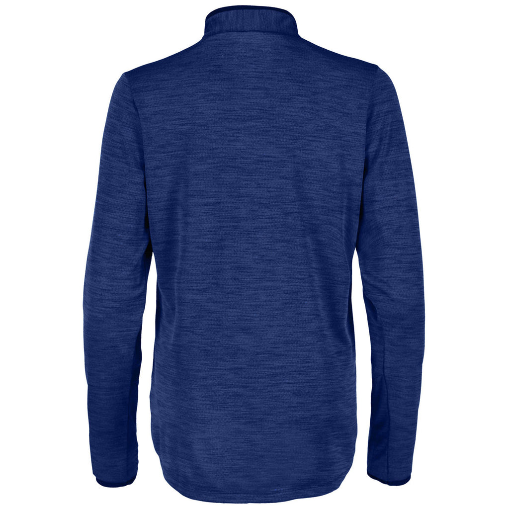 Elevate Women's New Royal Heather Mather Knit Half Zip