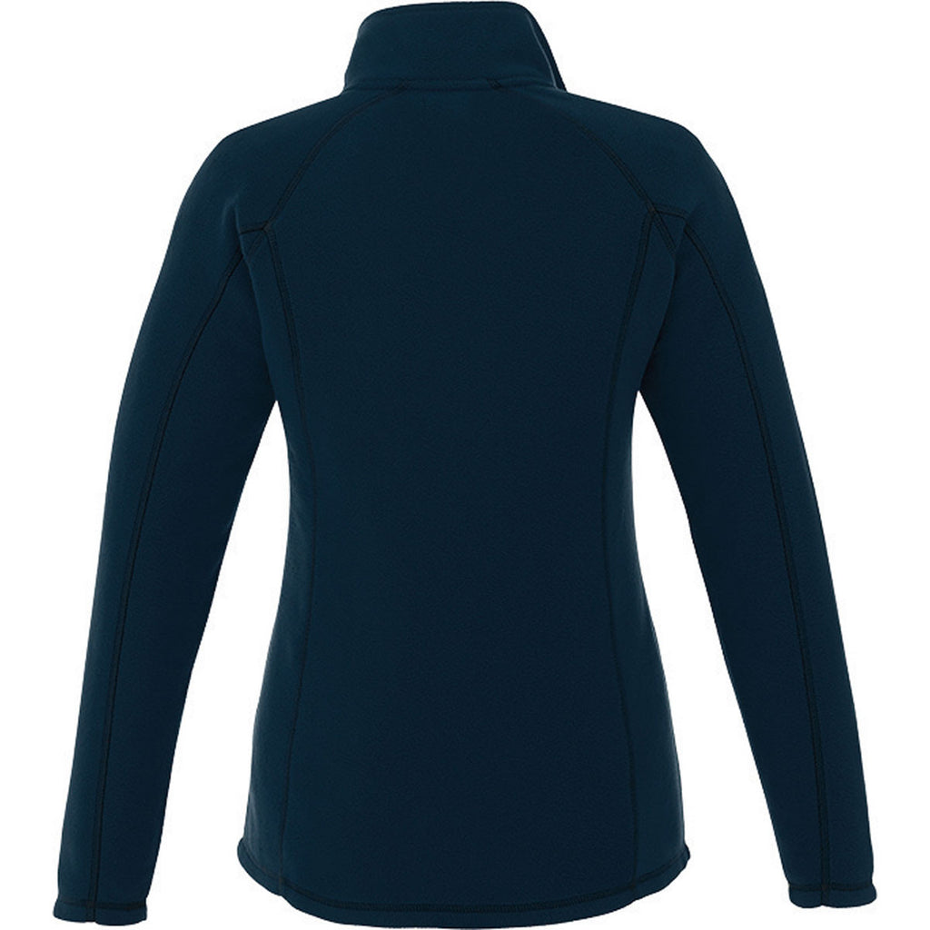 Elevate Women's Navy Bowlen Polyfleece Quarter Zip