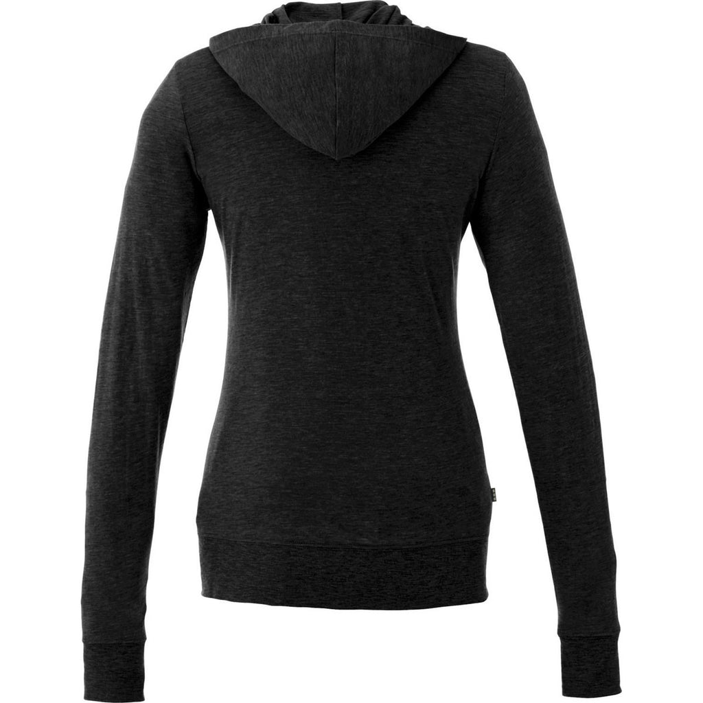 Elevate Women's Black Garner Knit Full Zip Hoodie