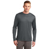 Sport-Tek Men's Iron Grey Tall Long Sleeve PosiCharge Competitor Tee