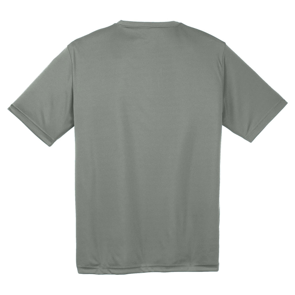 Sport-Tek Men's Grey Concrete Tall PosiCharge Competitor Tee