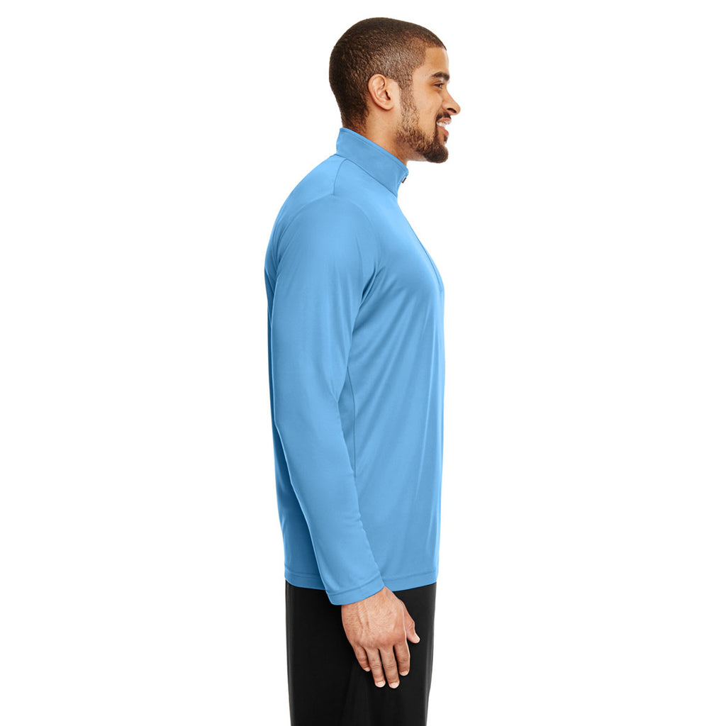 Team 365 Men's Sport Light Blue Zone Performance Quarter-Zip