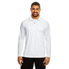 Team 365 Men's White Zone Performance Quarter-Zip