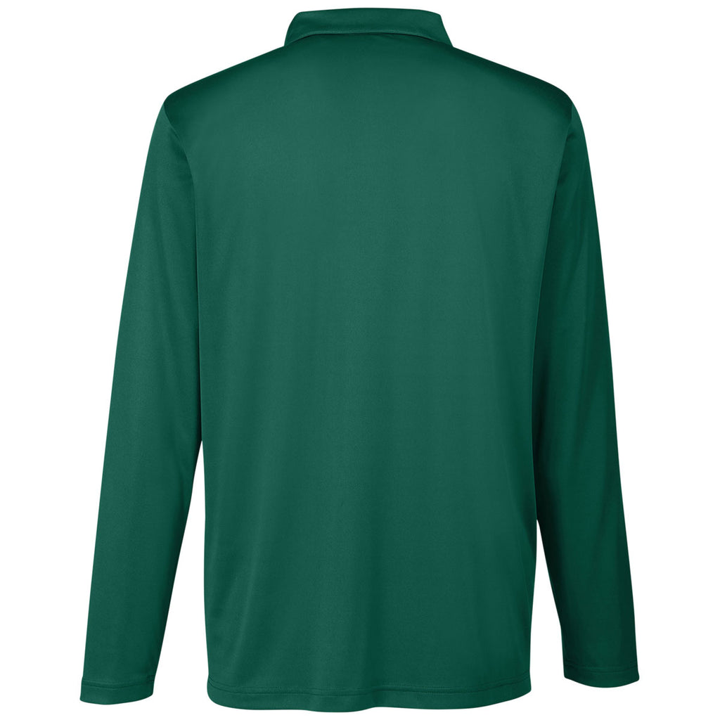 Team 365 Men's Sport Forest Zone Performance Long Sleeve Polo