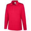 Team 365 Men's Sport Red Zone Performance Long Sleeve Polo