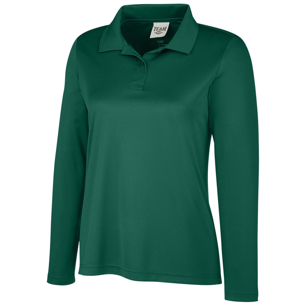 Team 365 Women's Sport Forest Zone Performance Long Sleeve Polo