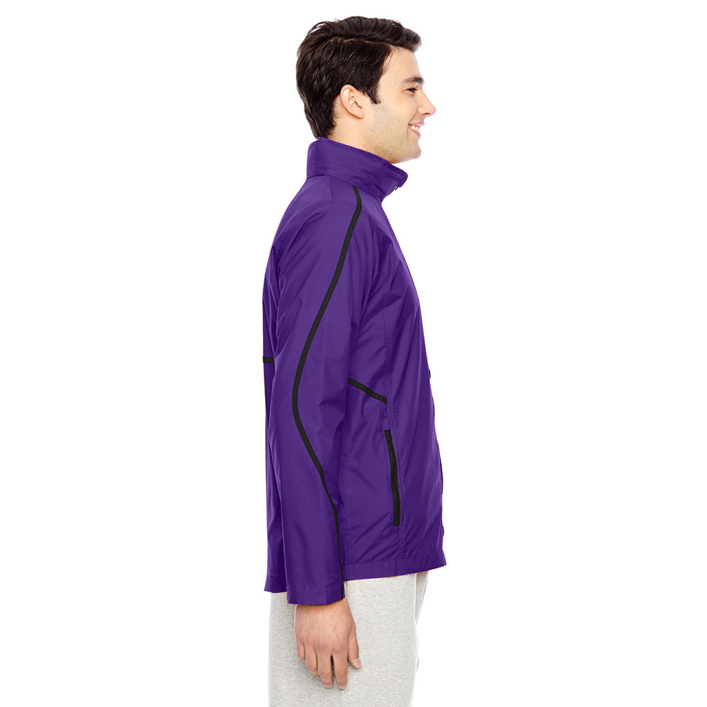 Team 365 Men's Sport Purple Conquest Jacket with Mesh Lining