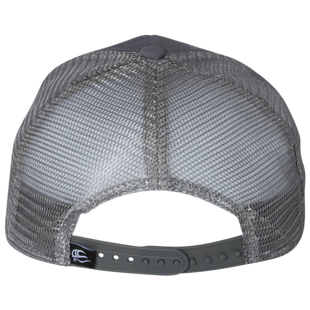 Outdoor Cap Graphite Debossed Stars and Stripes with Mesh Back