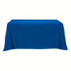 HIT Promo Royal Blue Flat Poly/Cotton 3-Sided Table Cover