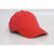 Pacific Headwear Red Vintage Buckle Strap Adjustable Cap