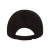 Valucap Black Unstructured Washed Chino Twill Cap