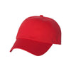 Valucap Red Unstructured Washed Chino Twill Cap