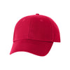 Valucap Red Structured Chino Cap