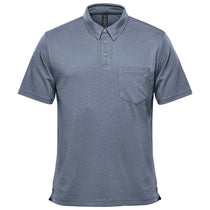 Stormtech Men's Navy Heather Dockyard Performance Short Sleeve Polo