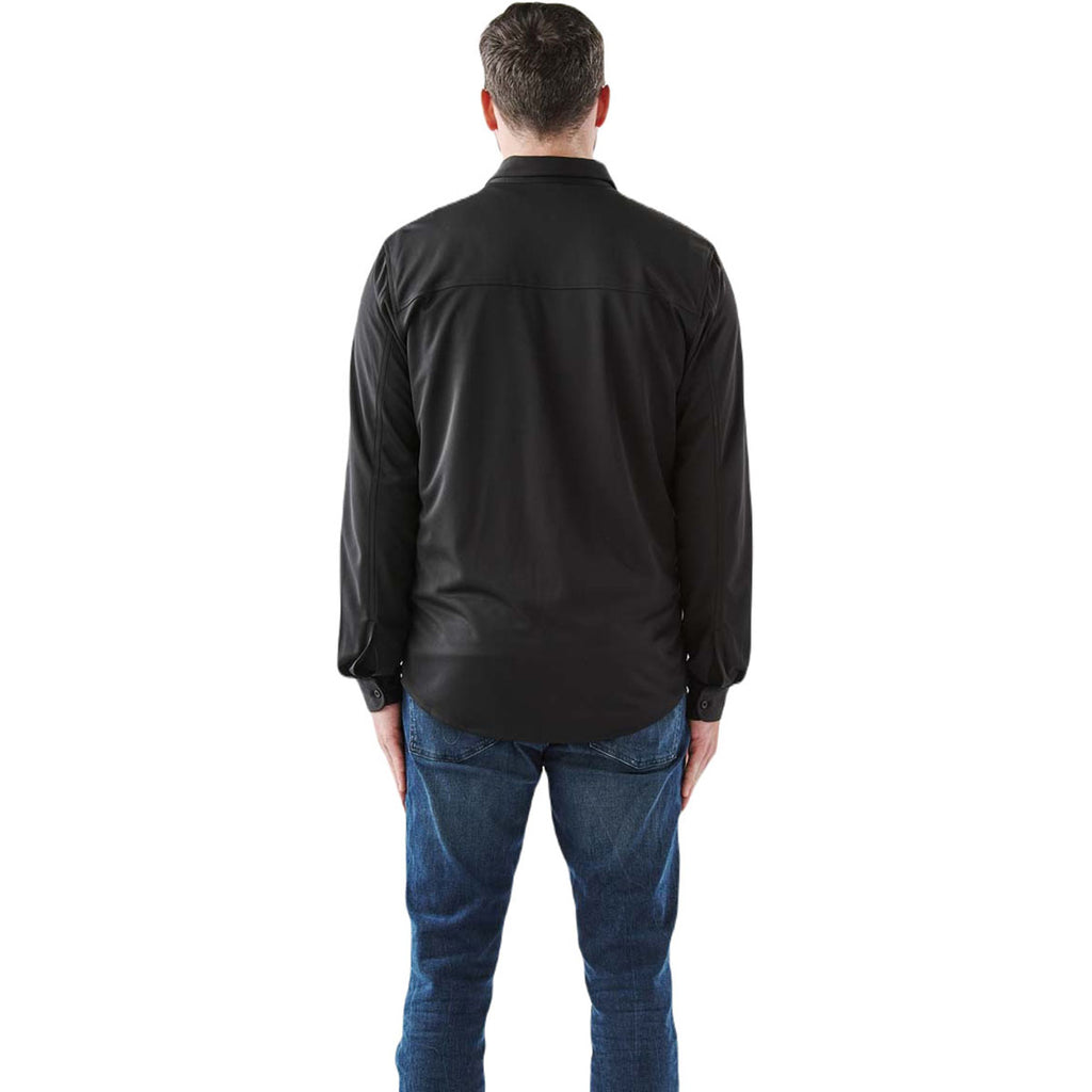 Stormtech Men's Black Montauk Long Sleeve Shirt