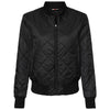 Weatherproof Women's Black Heat Last Quilted Packable Bomber