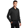 Port Authority Men's Black Long Sleeve Performance Staff Shirt