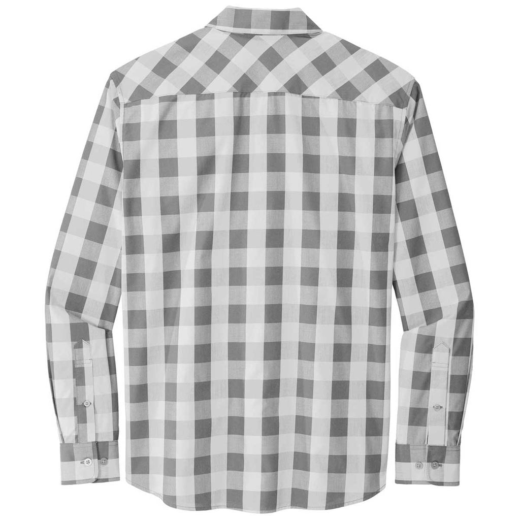 Port Authority Men's Shadow Grey Everyday Plaid Shirt